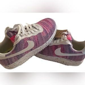 Nike Air Force 1 Low Crater Flyknit Fuchsia Glow Womans Size 8